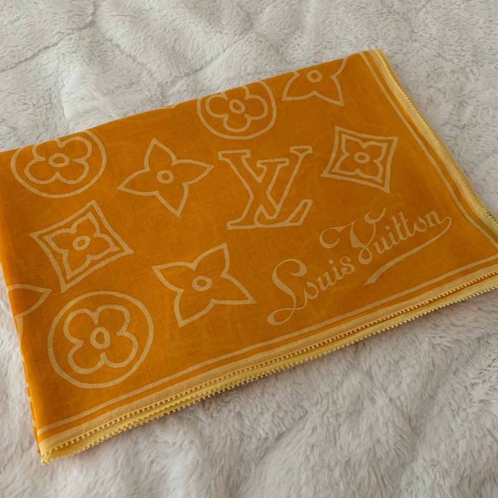 Louis Vuitton long cotton scarf - impanema